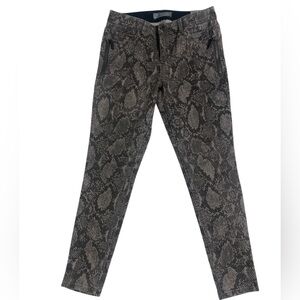 Wit & Wisdom AbSolution Gray Snakeskin Print Ankle Length Jeans